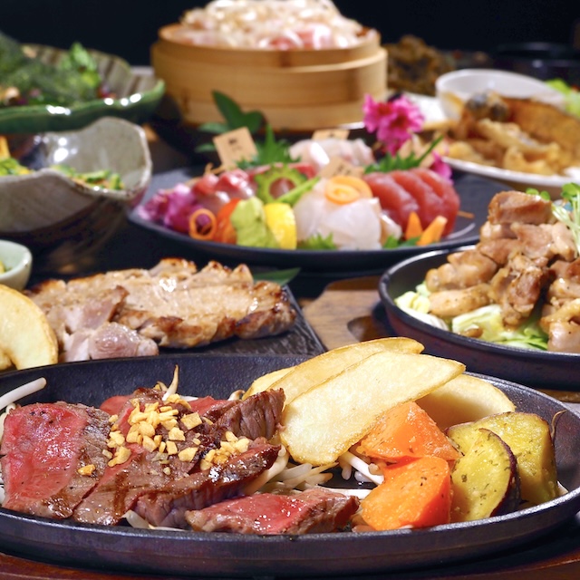 沖縄料理  個室 あぐー コース